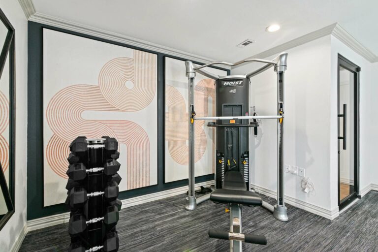 Fitness Center with Strength and Cardio Stations